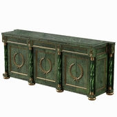 Monumental Italian Neoclassical Style Paint Decorated Marble-Top Console