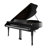 Grand piano classic detailed