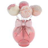 Cake pops in vase