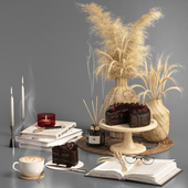Decorative set pampas & wheat 07