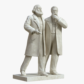 Sculpture "Marx and Engels"