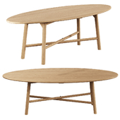 Surfboard Oak Oval Dining Table