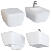 Toilet and bidet iCon Square by Geberit