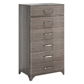 High chest of drawers Camelgroup Maia Silver