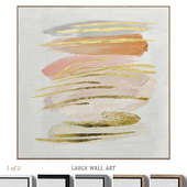 Large Glam Abstract Neutral Wall Art C-434