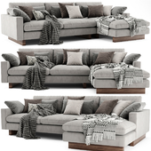 West Elm Harmony Fabric Sectional Chaise