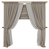 Tie-down curtains