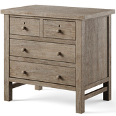 Farmhouse 28.5" 4 Drawer Nightstand by potterybarn