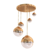 Lamp Mirror Ball Gold 5 shades