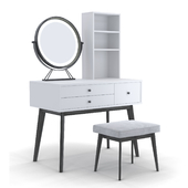Dressing table with shelf