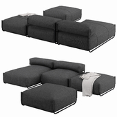 Square modular sofa