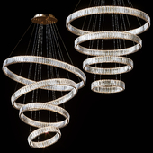 Каскадные подвесные люстры BERTOLDA CAS by lampatron ⌀ 100cm ⌀ 80cm ⌀ 60cm ⌀ 40cm