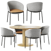 Dining table Pisa and Chair Embrace by Cosmorelax