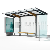 Pavilion for waiting for public transport Regio by mmcité