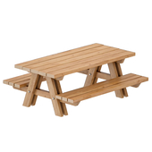 Уличный деревянный стол для пикника