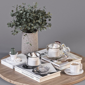 Decorative Set 15 - Branches and Book for Coffee Table