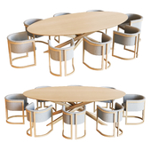 DINING SET by ETHNICRAFT