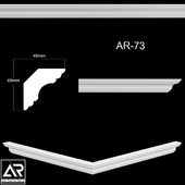 OM Карнизы  AR-73 Размер: 49 х 49 x 1000 mm