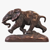 Скульптура "Бегущий слон"