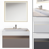 Sink with cabinet Logica and mirror Tecno, Kerama Marazzi