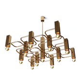 Chandelier Mid century Gaetano Sciolari chandelier with 13 lightpoints