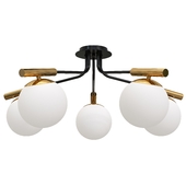 Ceiling chandelier Paolina with glass shades