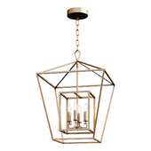 Люстра     DISTRESSED GEOMETRIC FLARE LANTERN SKU LA17036 AG     светильник