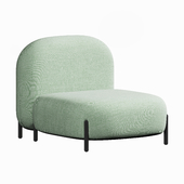BALLOON Sectional fabric armchair