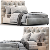 LANCASTER By SELVA double bed with tufted headboard