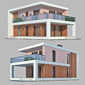 Дом в современном стиле с террасой