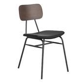 Aeon Black Faux Leather Dining Chair