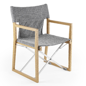 Unopiù Складной стул из тика и технической ткани Ocean Copol