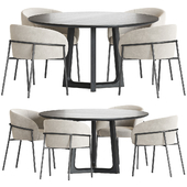 Rimo Chair Concorde Table Dining Set
