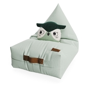 Bean bag chair and owl pillow from NOBODINOZ