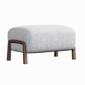 &TRADITION Upholstered fabric footstool