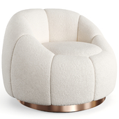 Swivel Chair Inger - Boucle Cream