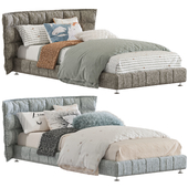 Bed with upholstered headboard 256