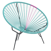 Acapulco blue round chair authentic