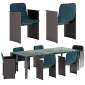 Flutz Chair & Ordinal Table by Cassina