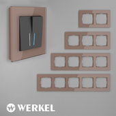 OM Glass frames for sockets and switches Werkel Favorit (latte)