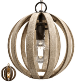 Rooney Rustic Hanging Cage Lamp