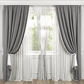 Curtains with window 495C