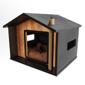 Special Design Cat House with Scratching Rope