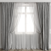 Curtains with window 498C