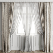 Curtains with window 500C