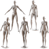 Female Mannequin Collection Vol 01 Pbr Low Poly