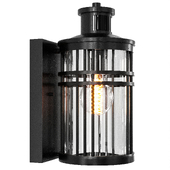 Wrightwood Black Motion Sensor Dusk to Dawn Outdoor Wall Light