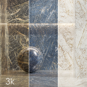Cifre Ceramica Set 01 - Golden Marble BUNDLE - 4 types: Black, Blue and White