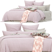 Adairs Hayman Soft Pink Quilted Quilt Cover