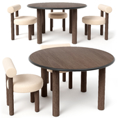 Noom Paul Dining Table and Gropius Chair CS2